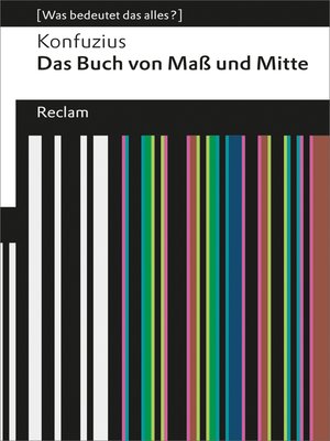 cover image of Das Buch von Maß und Mitte